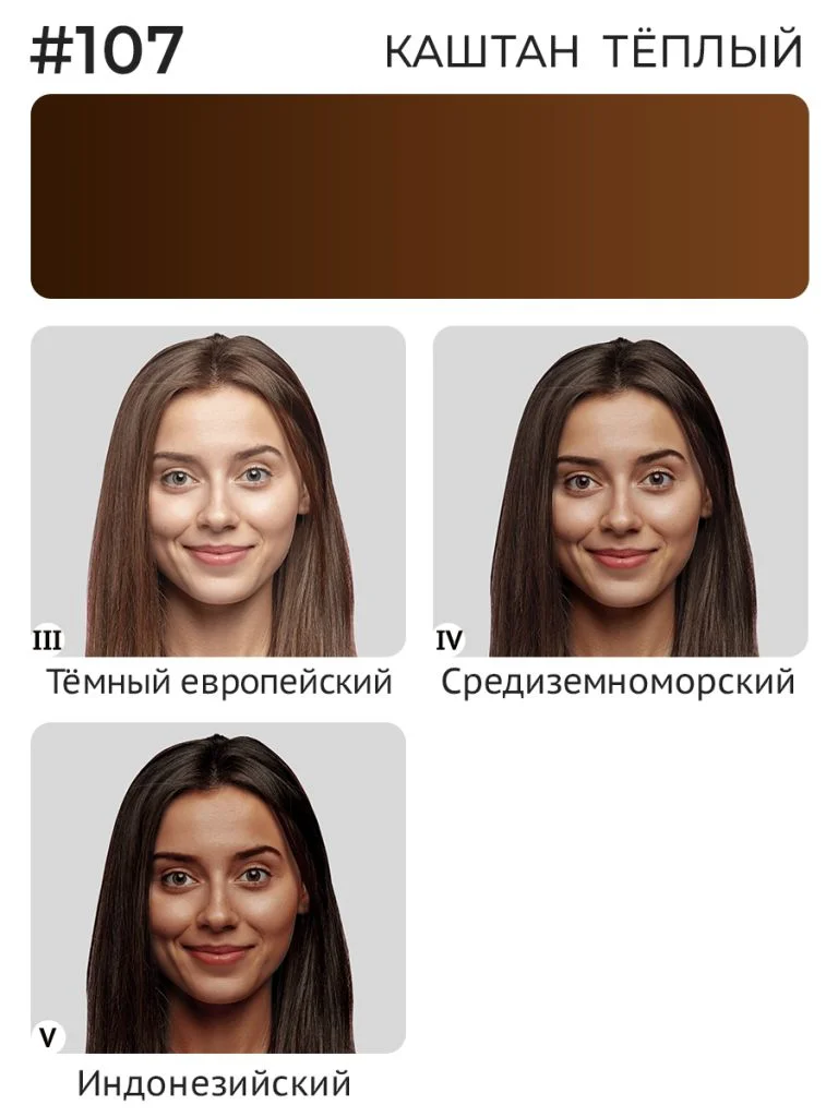 Пигмент для бровей #107 Каштан тёплый