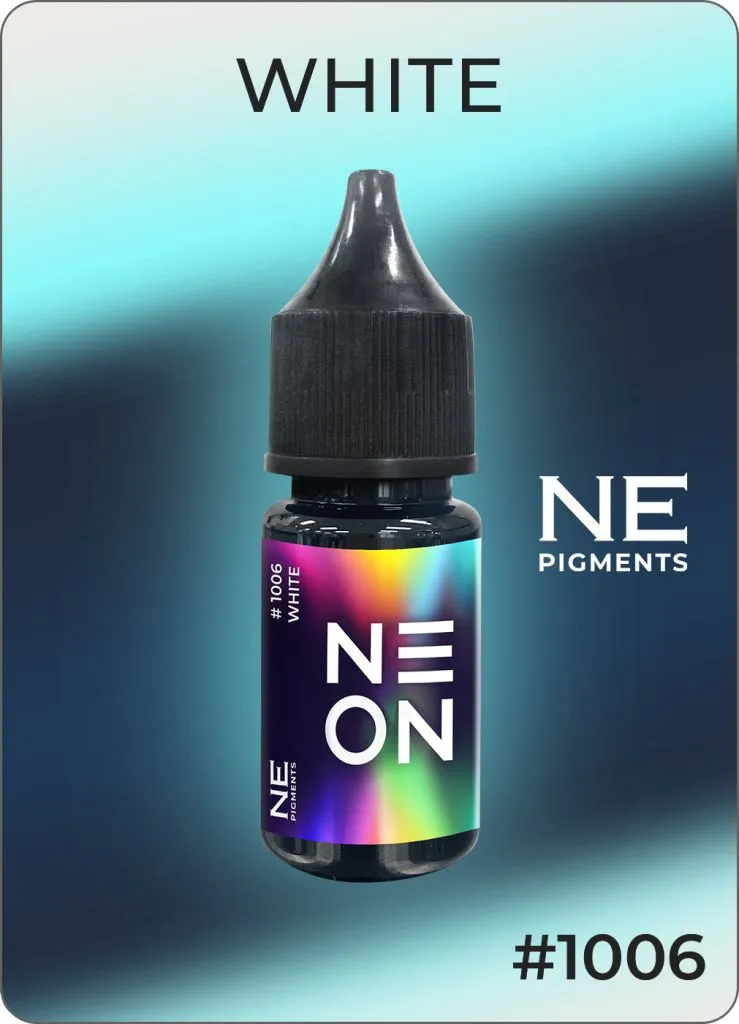 Неоновый пигмент для тату, Ne On "White" #1006