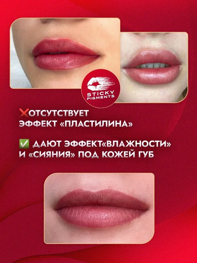 Sticky Pigments для губ #2009 Темный-алый