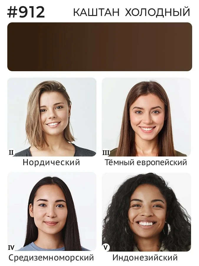 Минеральный пигмент #912 Каштан Холодный