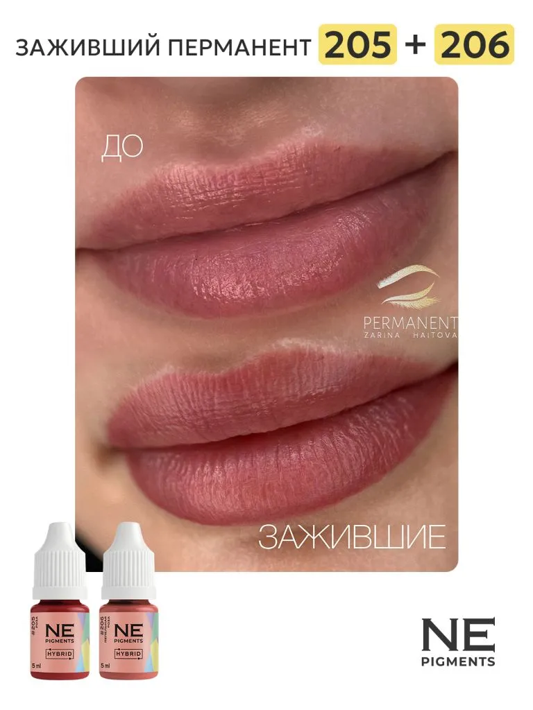 Пигмент для губ #206 Пепельная роза