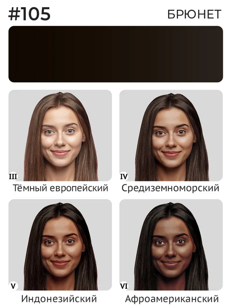 Пигмент для бровей #105 Брюнет