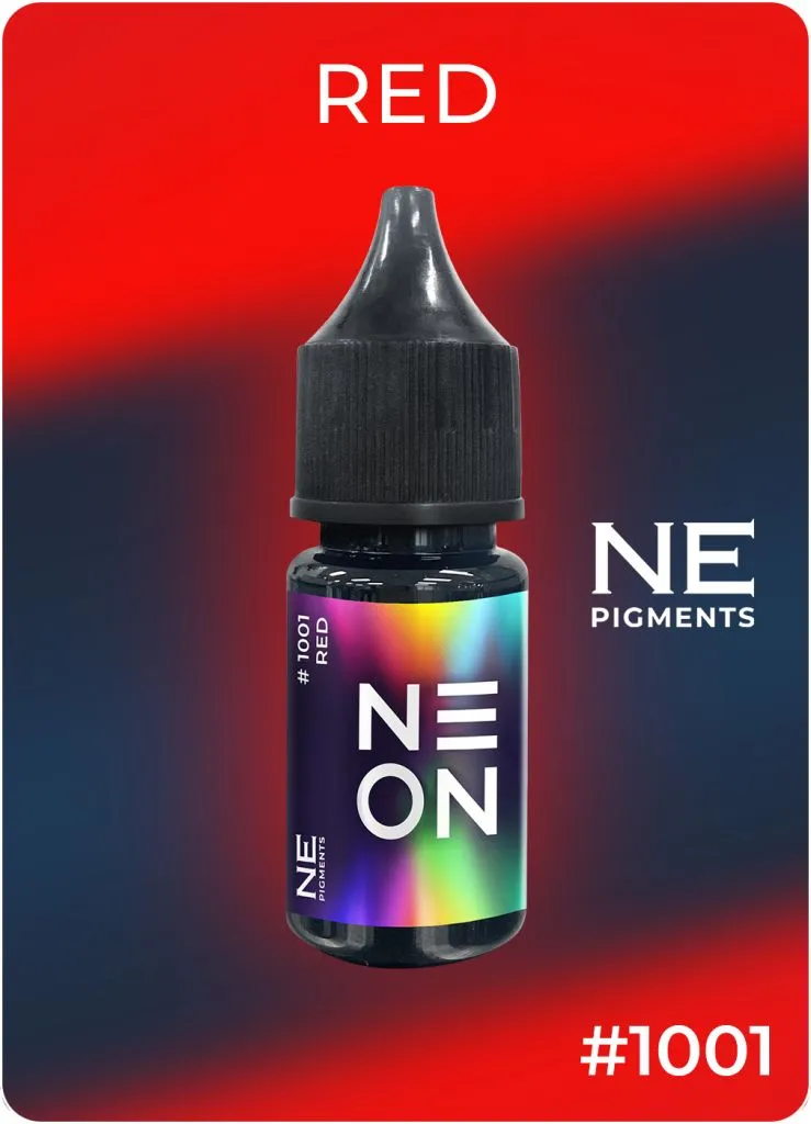 Неоновый пигмент для тату, Ne On "Red" #1001