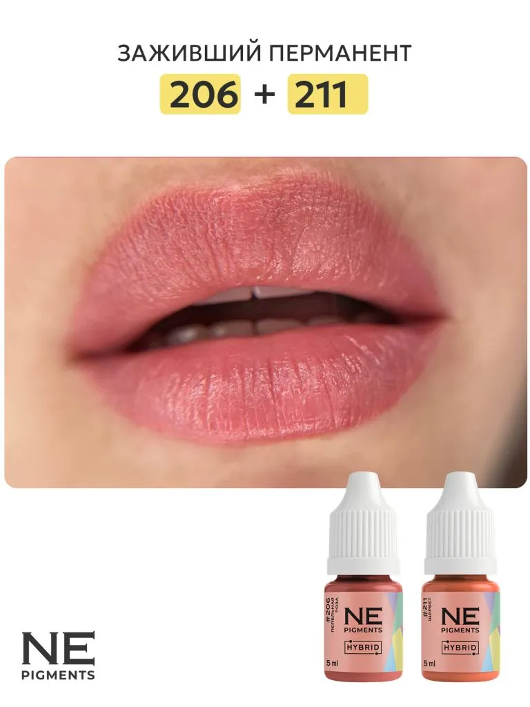 Пигмент для губ #206 Пепельная роза