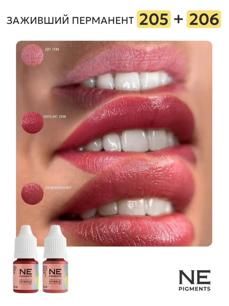 Пигмент для губ #206 Пепельная роза