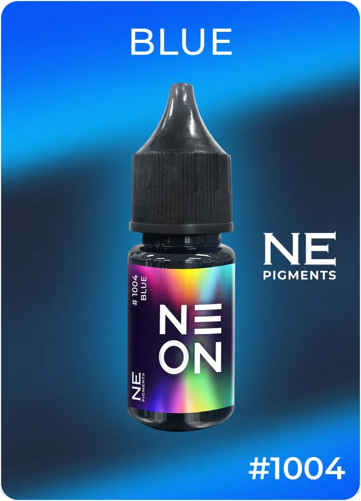 Неоновый пигмент для тату, Ne On "Blue" #1004
